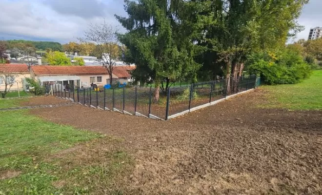Création et pose d'une cloture rigide à Bassercles, Amou, JLD ESPACES VERTS